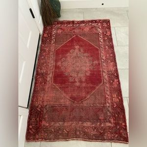 Beautiful Red Vintage Turkish Rug